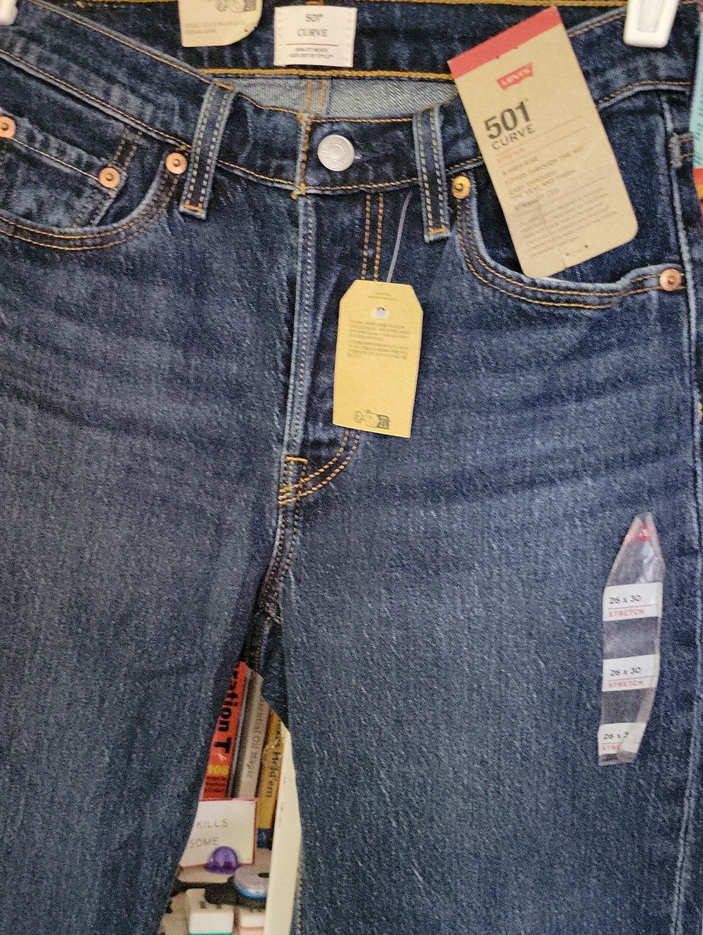 NEW Levi's 501 Curve Straight Leg Hi-rise Button-front Jeans Size 26x30